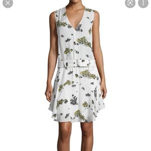 A.L.C. Hadley silk floral dress with belt